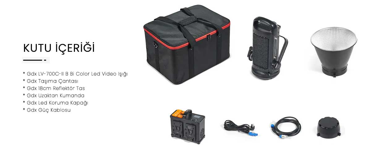 Gdx LV-700C-II Bi Color Led Video Işığı