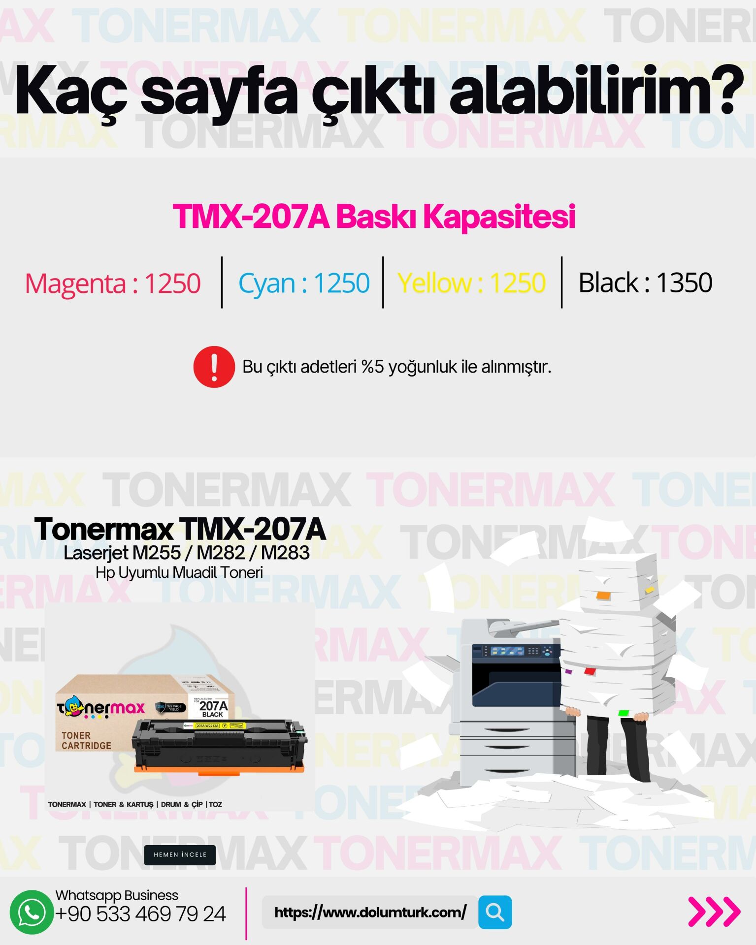 Hp 207A Muadil Toner Takım- Çipli/ Laserjet M255 / M282 / M283