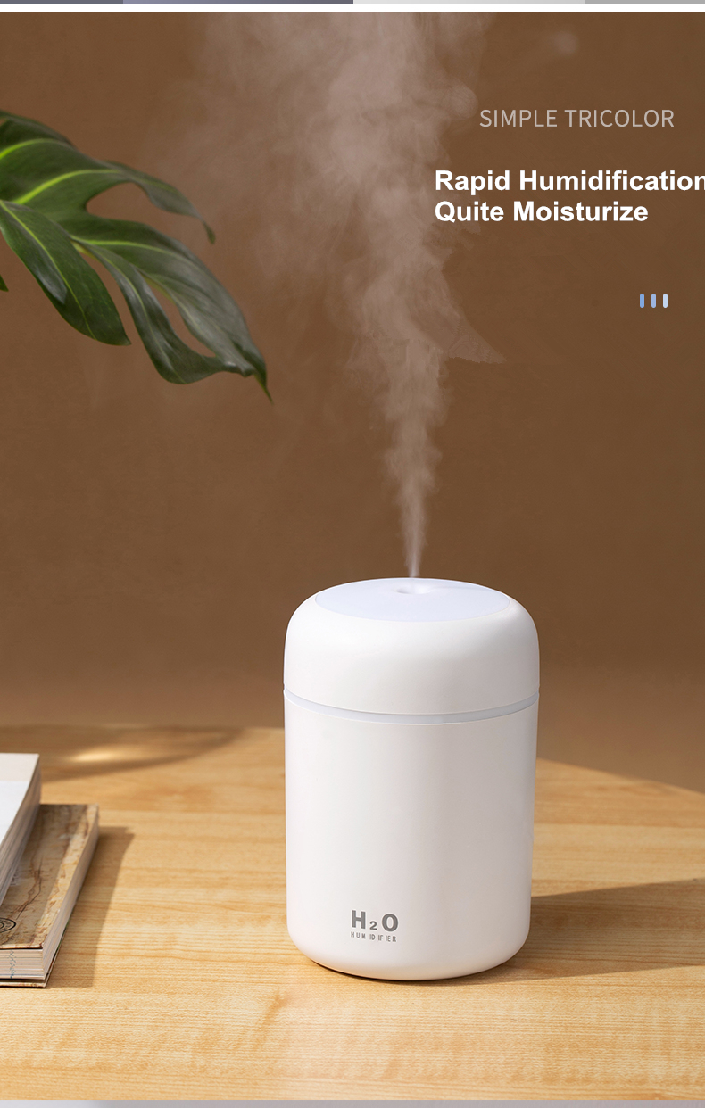 Taşınabilir 300ml nemlendirici USB ultrasonik Dazzle bardak hava difüzörü serin Mist Maker hava nemlendirici arıtma