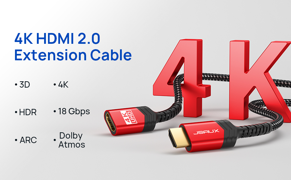 4K HDMI 2.0 Uzatma Kablosu