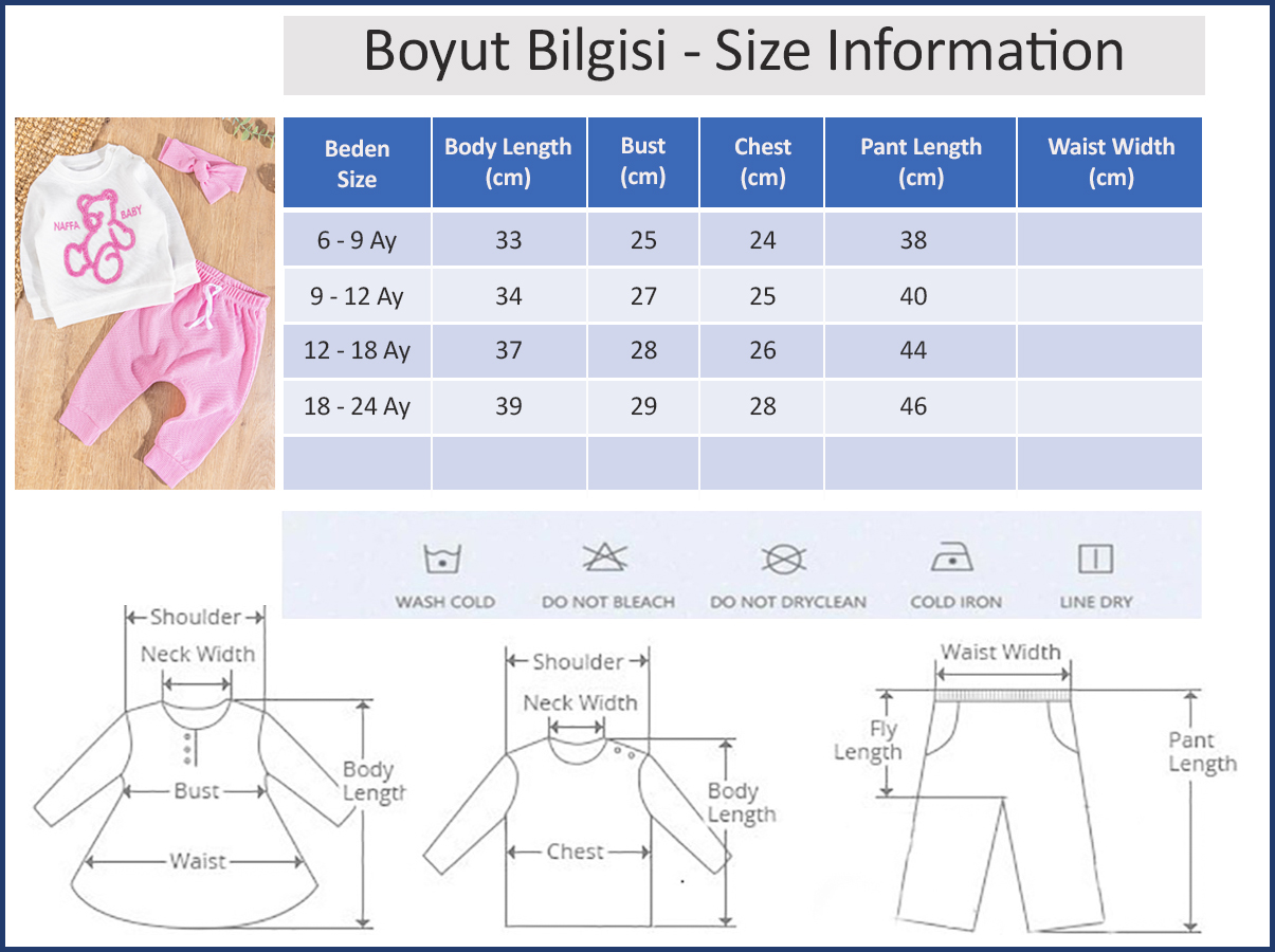 Babymod kız bebek takım