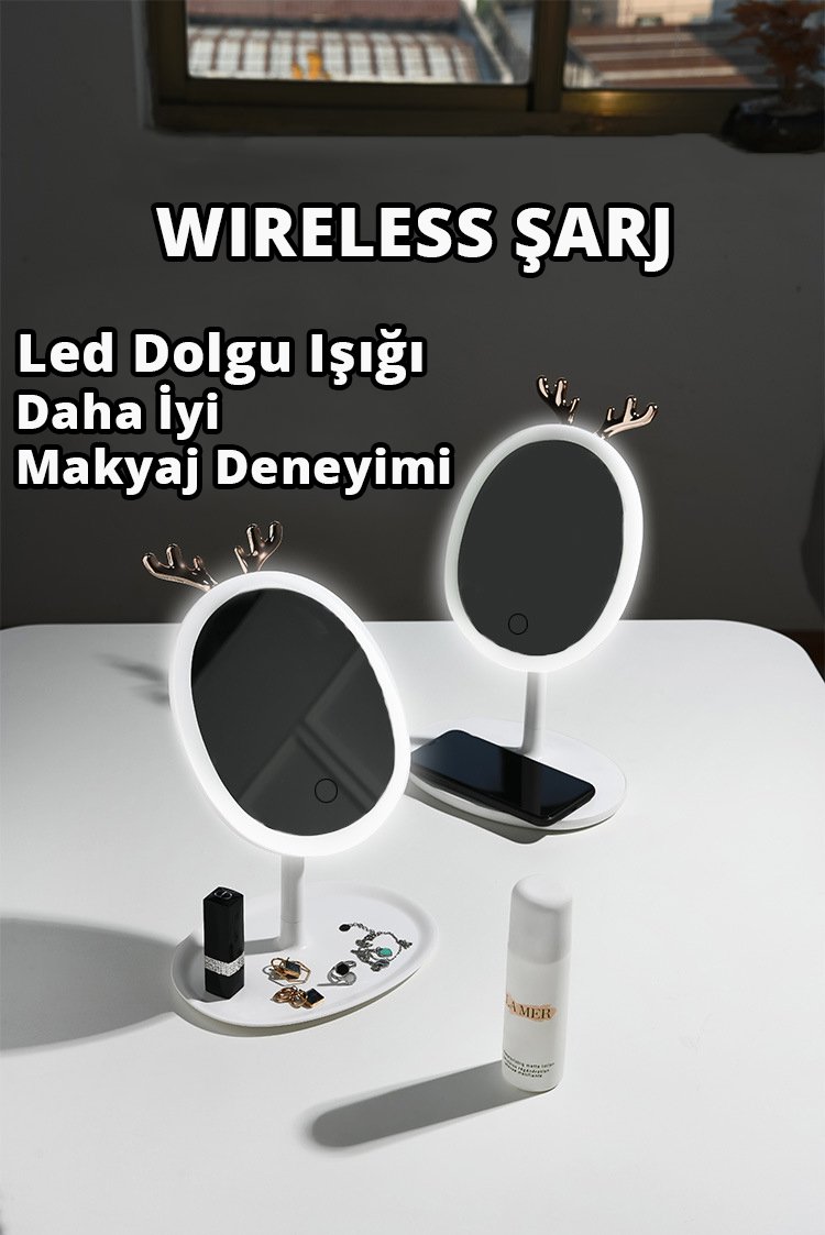 Powermaster PM-7420 Wireless Şarj Özellikli Ledli Makyaj Aynası İçerik