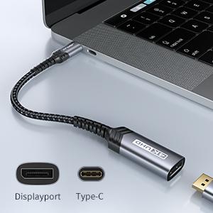 USB-C'den DisplayPort Adaptörüne