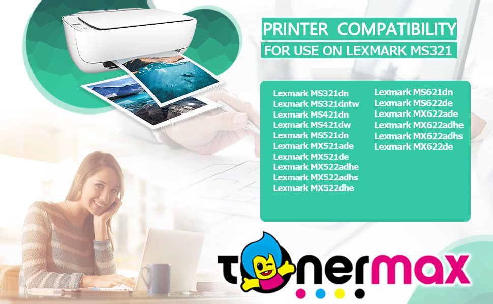 Lexmark 56F5H00 Muadil Toner / MS321 / MX321 / MS421 / MX421 / MS521 / MX521 / MS622 / MX622