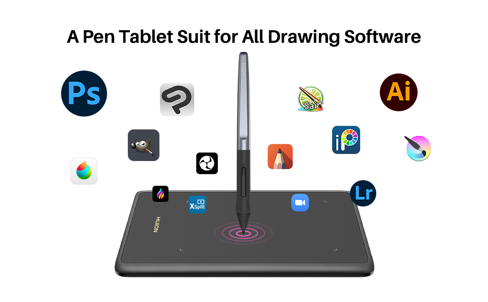 dizüstü bilgisayar için çizim tableti wacom tablet orta tablet ve kalem usb çizim tableti