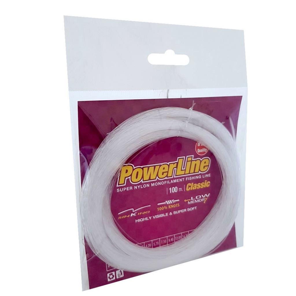 Powerline Classic 100m Monofilament Poşet Misina Beyaz