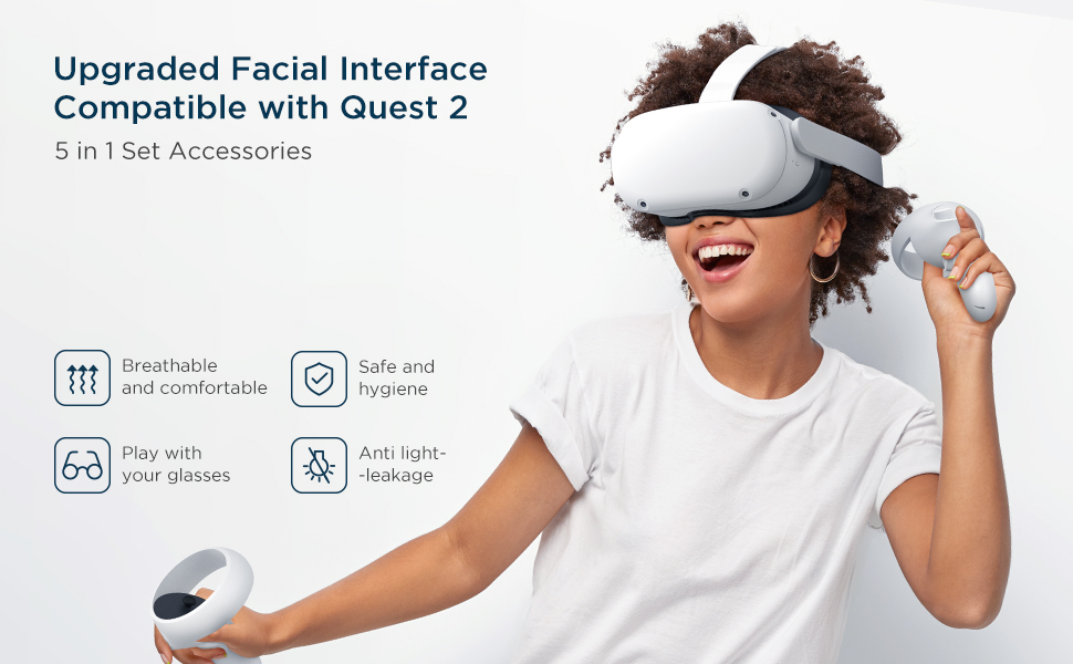 kivi tasarımı yüz arayüzü fitness yüz yastık pedi oculus quest 2'ye uyar
