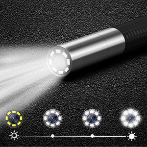 8 LED ışıklı endoskop kamerası