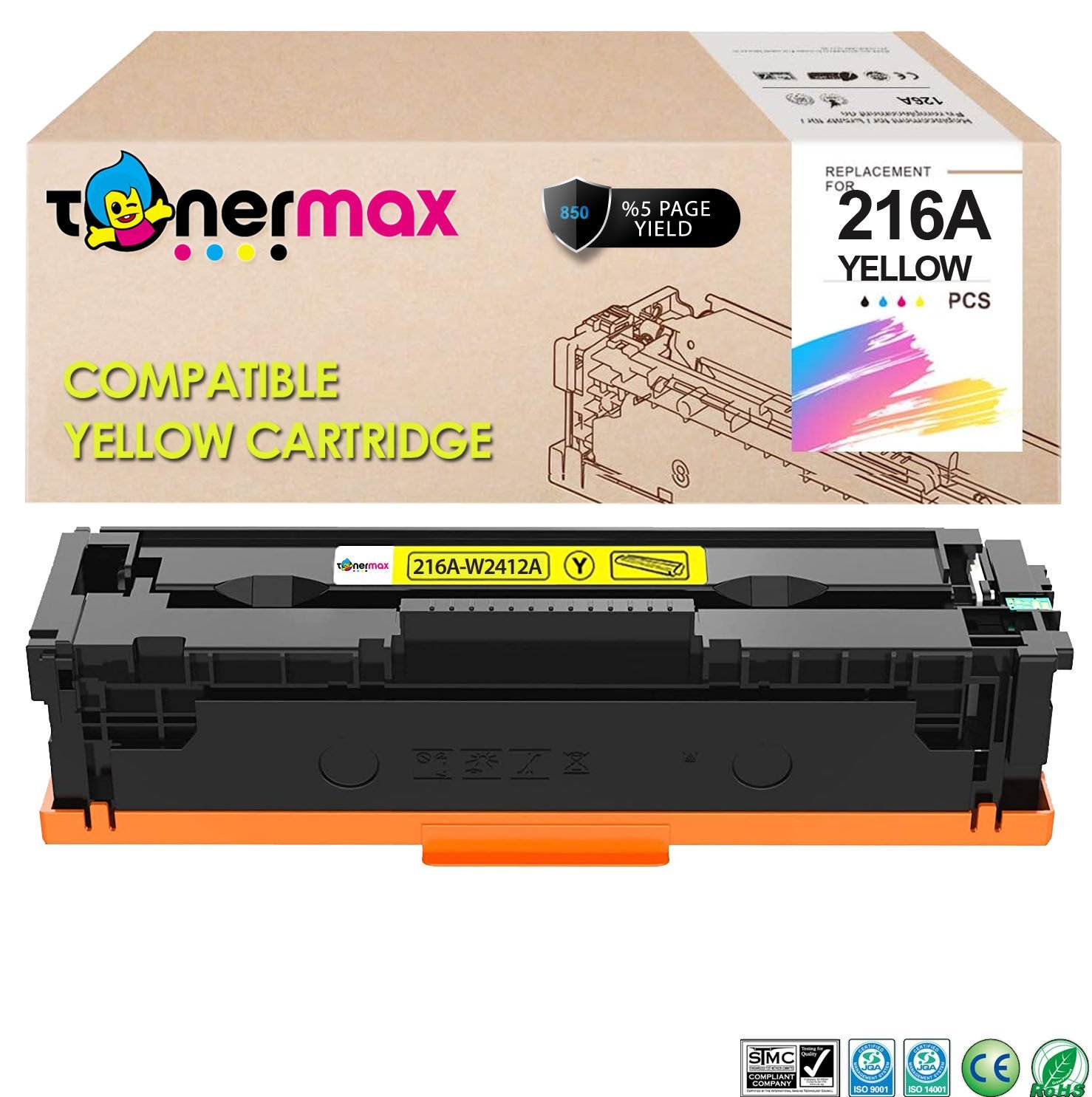 Hp 216A W2412A Sarı Muadil Toner Çipli / M155nw / M182n / M183fw