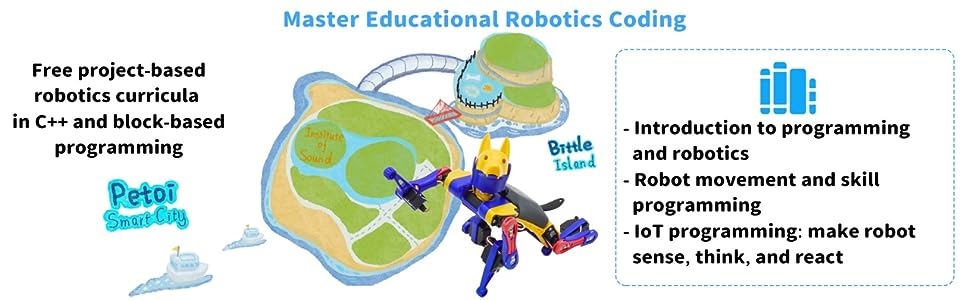 bittle robot ile robotik programlama öğrenin petoi c++ sıfırdan kodlama dört ayaklı robotik müfredatı