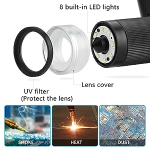 UV filtresi ve lens kapağı