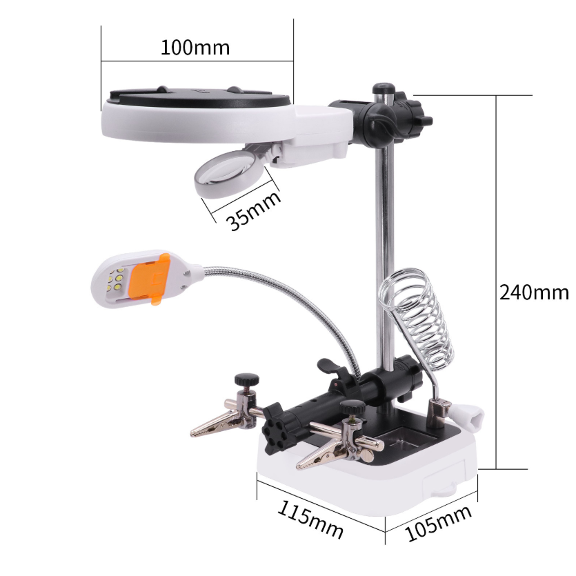 MG16129DC elektronik tamir büyüteç lamba
