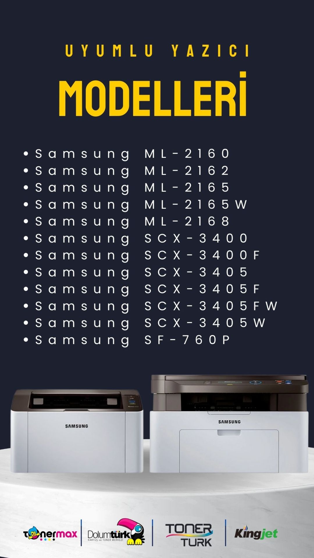 Samsung MLT-D111S Muadil Toner 2'li Paket / ML-2160 / ML-2165 / SCX-3400 / SCX-3405 / SF-760