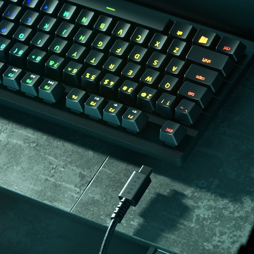 Razer huntsman v2 tkl optical purple switch rgb mekanik gaming klavye (rz03-03940300-r3m1)