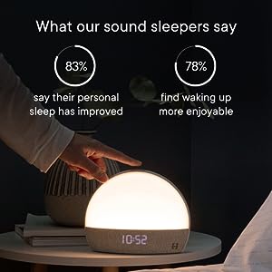 uyku, ses makinesi, gece lambası, rahatlatıcı sesler, gün doğumu alarmı, alarm saati, daha iyi uyku