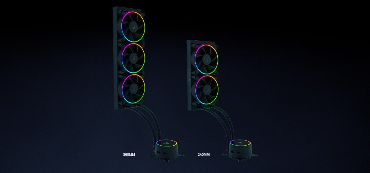 Razer hanbo chroma rgb 360mm sıvı soğutucu (rc21-01770200-r3m1)