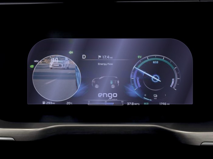 Engo Kia Sorento Ekran Koruyucu Şeffaf 12.3" Supervision Gösterge Bilgi