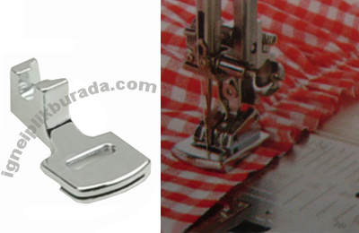 ev tipi parça, makina ayağı, makina parçaları, büzgü yedek parça