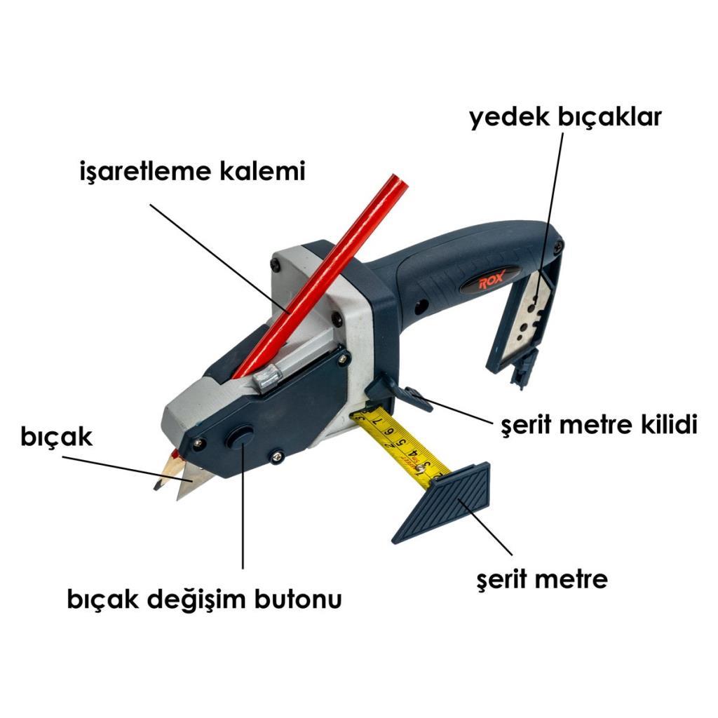 Rox 0124 Portatif Alçı Plaka Ölçme Kesme ve İşaretleme Aleti nasıl kullanılır