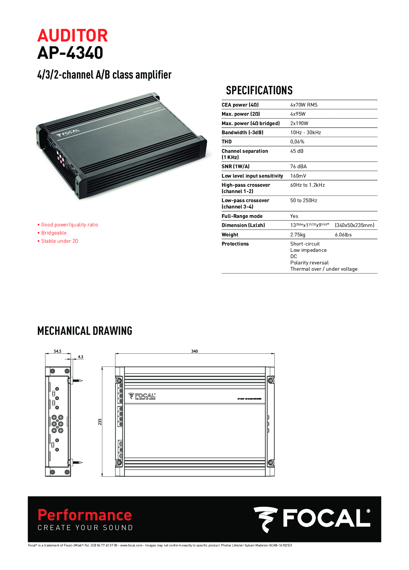 Focal AP-4340 4 Kanal Amplifikatör Fiyatı - Taksit Seçenekleri