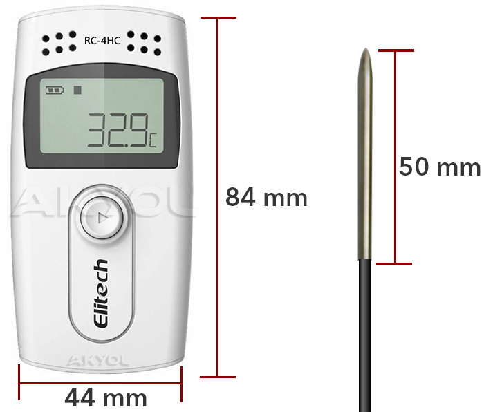 Rc-4Hc Mini Sıcaklık Ve Nem Kayıt Cihazı Datalogger, Rc4 Hc Datalogger, Isı Nem Rc4hc Datalogger, Dijital Sıcaklık Ve Nem Takip Cihazı, Rc4 Hc Elektronik Datalogger