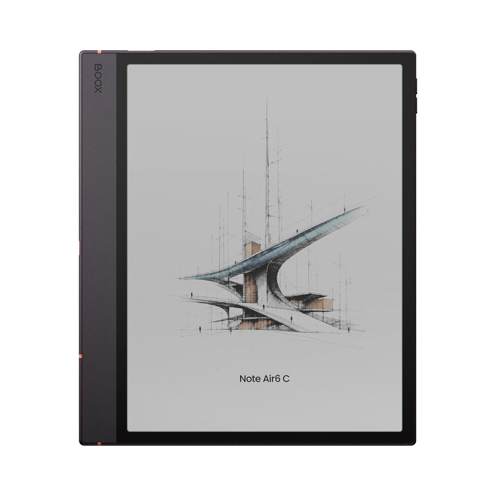 Onyx Boox Note Air6 C 10.3 inç Kaleido 3 renkli E-Ink ekranlı e-kitap okuyucu önden görünüm