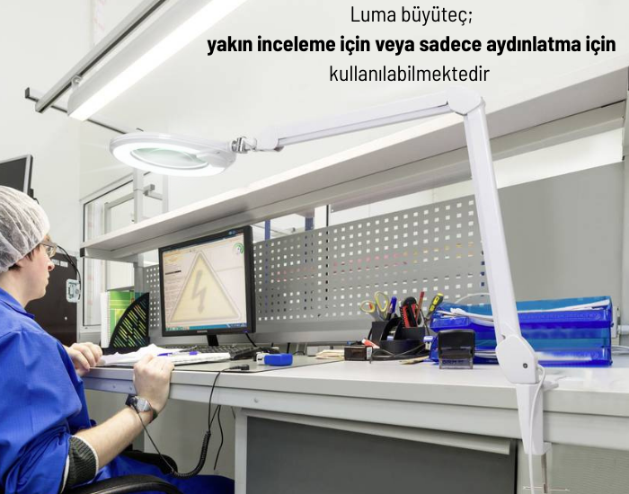 luma ışıklı büyüteç