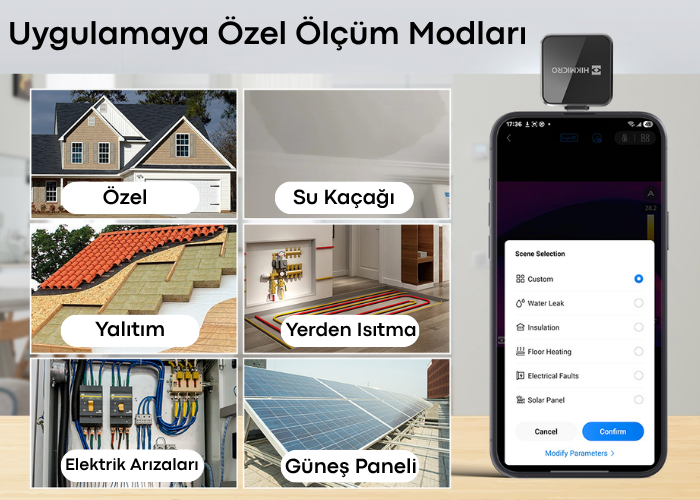  HIKMICRO Mini2Plus V2 Ölçüm Modları