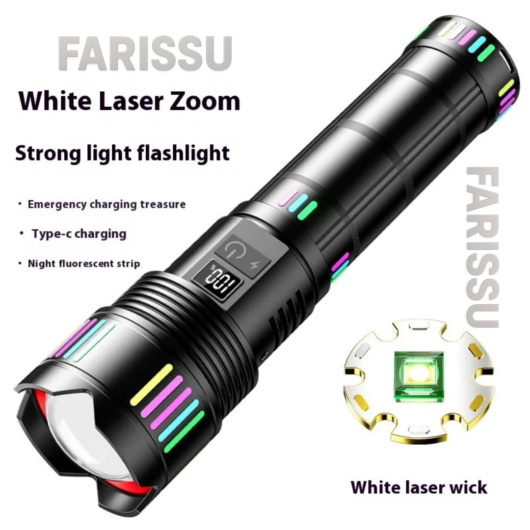212 Farissu Süper Güçlü Beyaz Lazer Zoom El Feneri - Gold Fiyatı