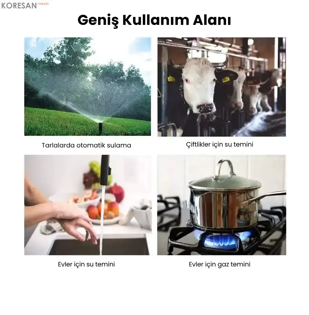 Geniş kullanım alanı - Tuya Akıllı Su Gaz Vanası