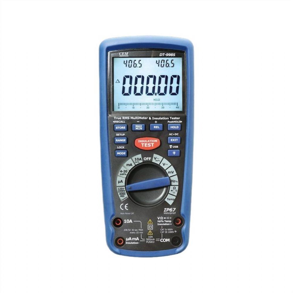 CEM DT-9986 1000V İzolasyon Multimetresi