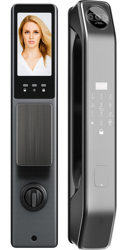 AK3+ Yeni Versiyon Tuya Akıllı Kapı Kilidi - HD Ekran ve Yüz Tanıma