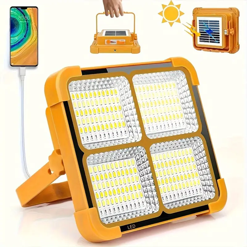  ve açık seyahatleri için aydınlatma sağlayan, manyetik askılı, çift usb ve güneş enerjili, ayarlanabilir parlaklık özellikli, abs malzemeden yapılmış, cilalı metal kaplamalı, şarj edilebilir lityum pil (18650 serisi) ile düşük voltajda çalışan taşınabilir led çalışma lambası. ayrıntılar 0