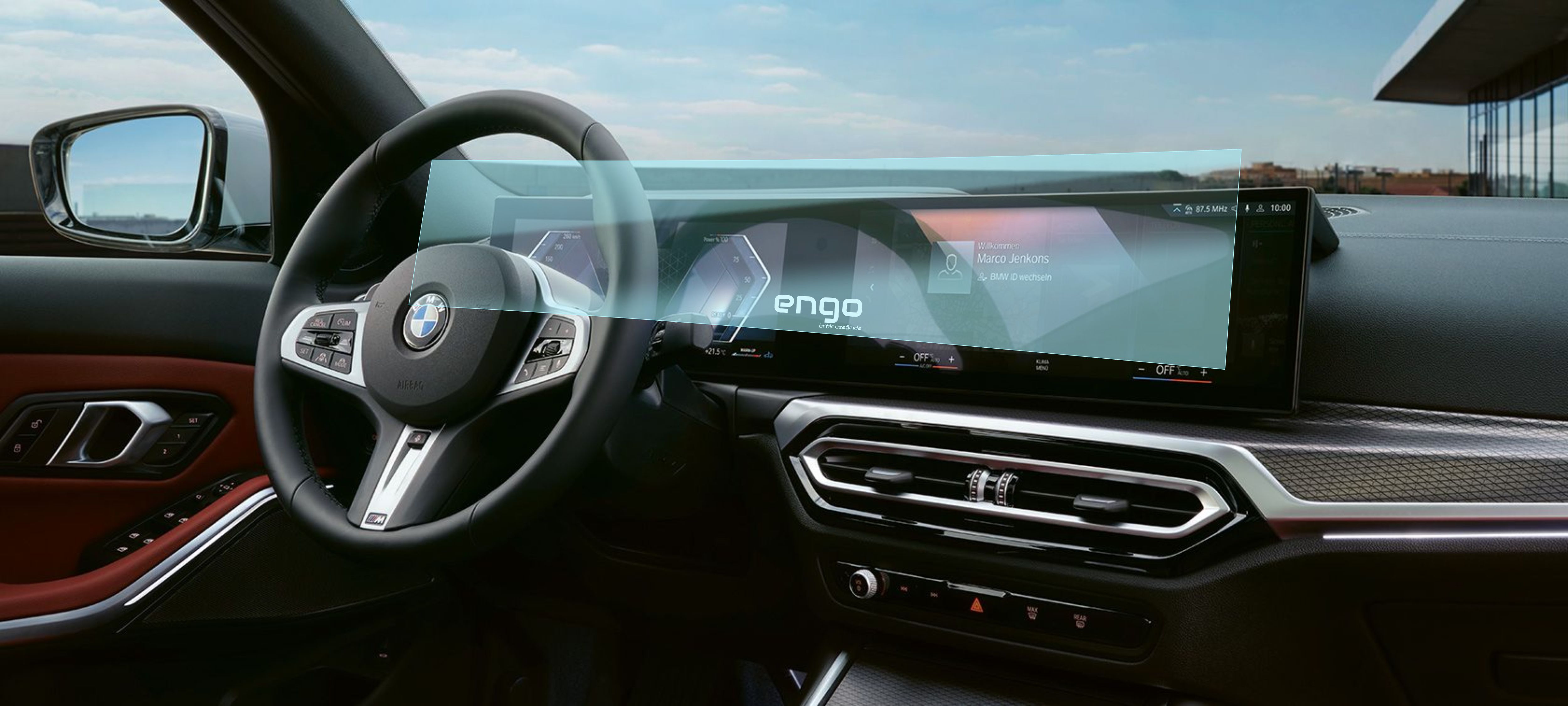 Engo BMW 320i Ekran Koruyucu Parlak Nano G20 Kavisli Ekran Uyumlu