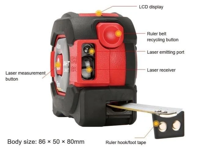 Unit LM40T Lazer Şerit Metre özellikleri