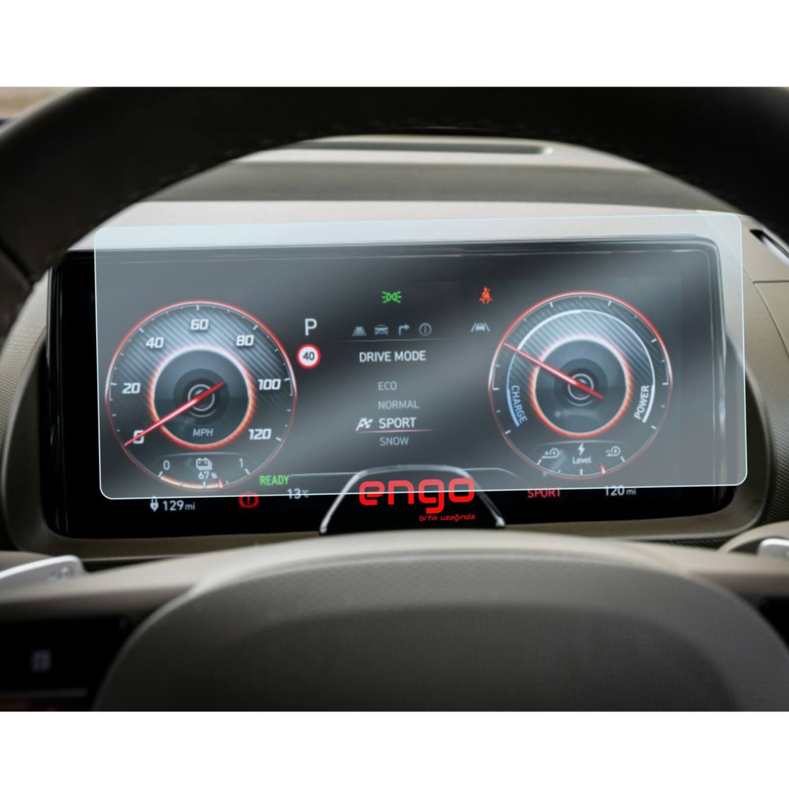 Hyundai Inster 10.25 inç Ekran Koruyucu Dijital Gösterge