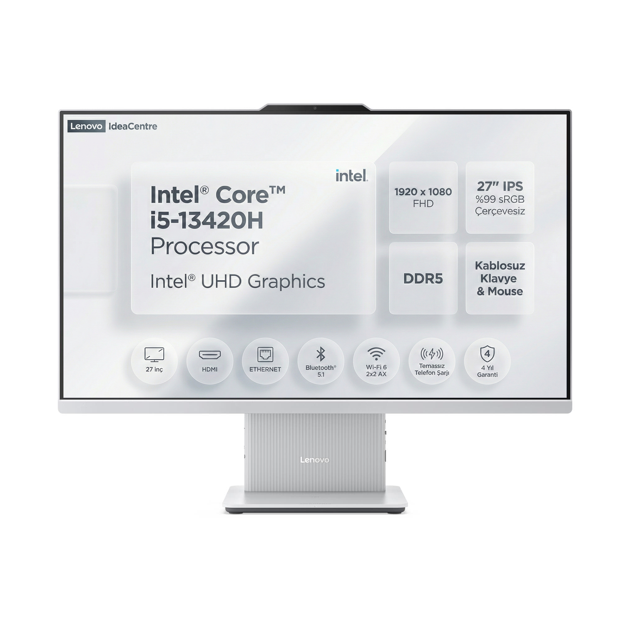 Lenovo IdeaCentre AIO Arka Görünüm