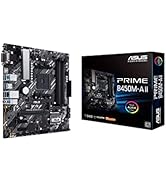 Asus Prime B450M-A II Anakart Soket AM4 (mATX, AMD Ryzen, DDR4 Bellek, M.2, SATA 6Gbit/s, US...