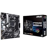Asus Prime B450M-A II Anakart Soket AM4 (mATX, AMD Ryzen, DDR4 Bellek, M.2, SATA 6Gbit/s, US...