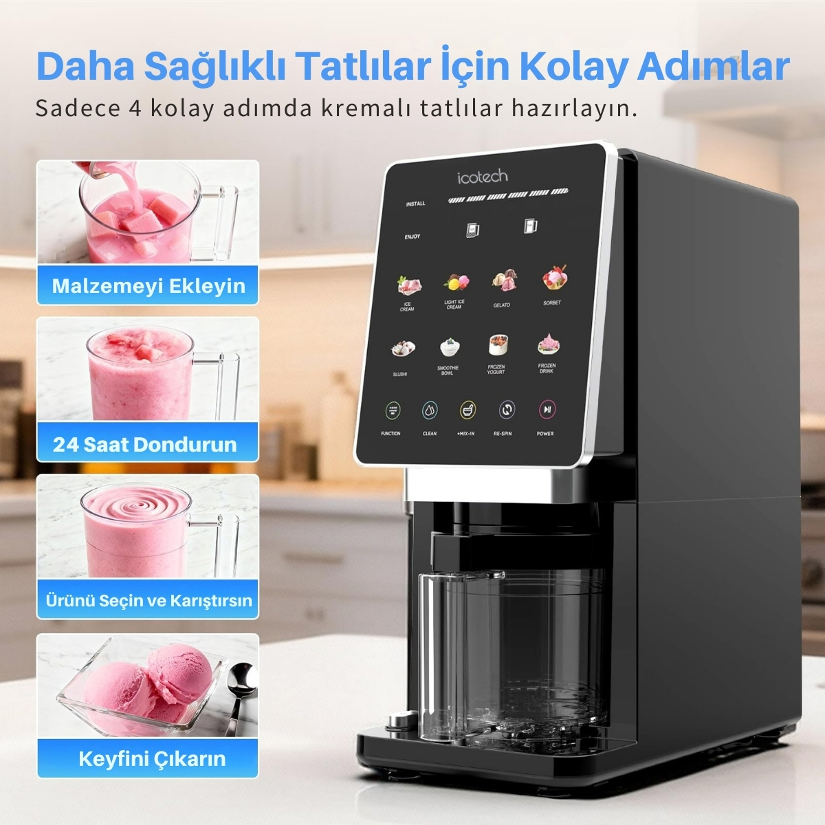 Icotech CM90 Dondurma Makinesi Ürününü İncele - Bilgi Al ve Sipariş Ver
