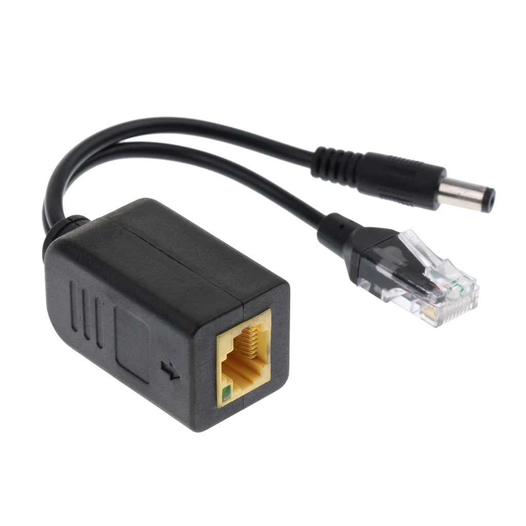 IEEE 802.3af PoE Splitter Power Over Ethernet 24V to12V POE Adapter Cable High Speed