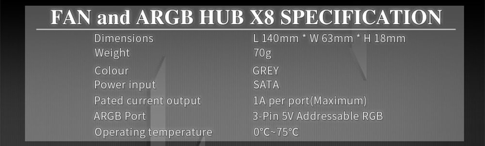 Thermalright Fan And Argb Hub X8 4 Pinli Rgb Fan Çoklayıcı H6