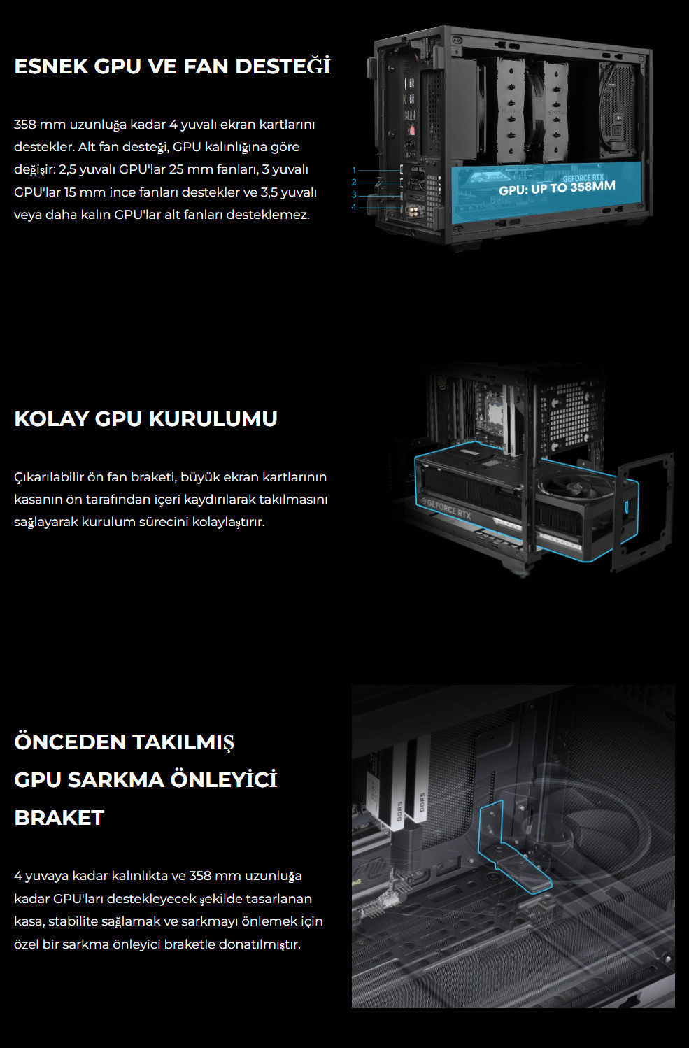 Lian Li B4 Ahşap Beyaz mATX Kasa 