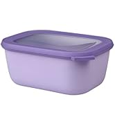 Mepal – Cirqula çok amaçlı kase dikdörtgen Nordic lila – 1500 ml – Saklama kutusu olarak kullanılabilir, soğutucu...