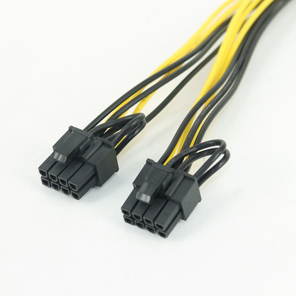 KPC1341 Power Extension Cable 20cm 8 Pin Male to Dual 8Pin(6+2) Male PCI-E for Graphics Card BTC Miner (3)