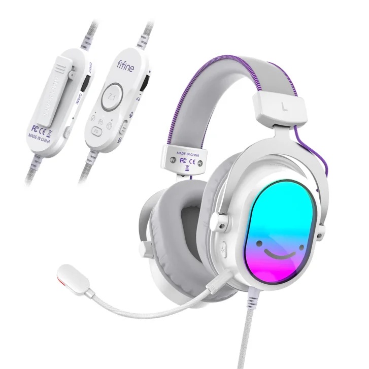 Fifine H16 Mikrofonlu 7.1 RGB Oyuncu Kulaklığı