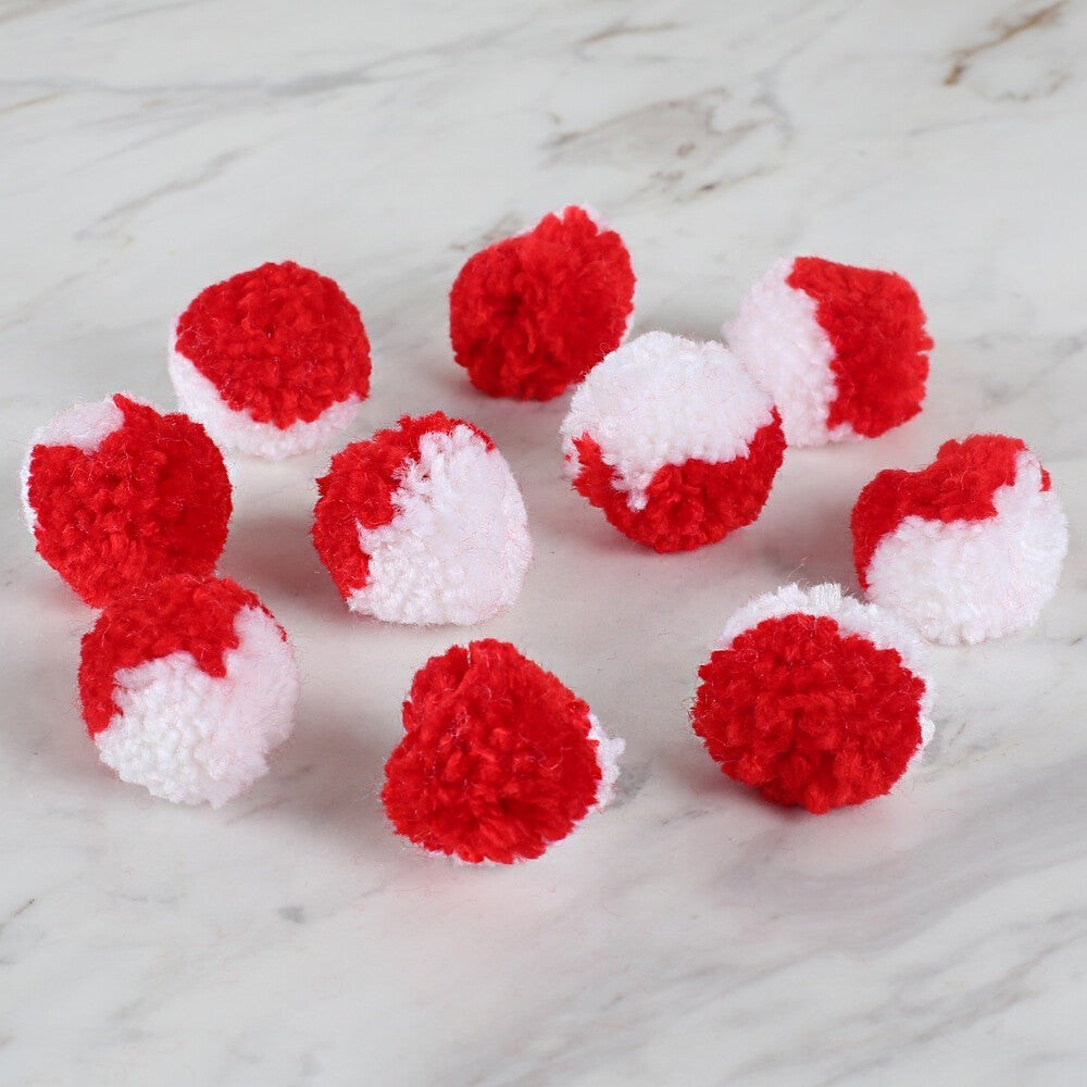 ANKAVERSE® Kartopu İkiz Pompon