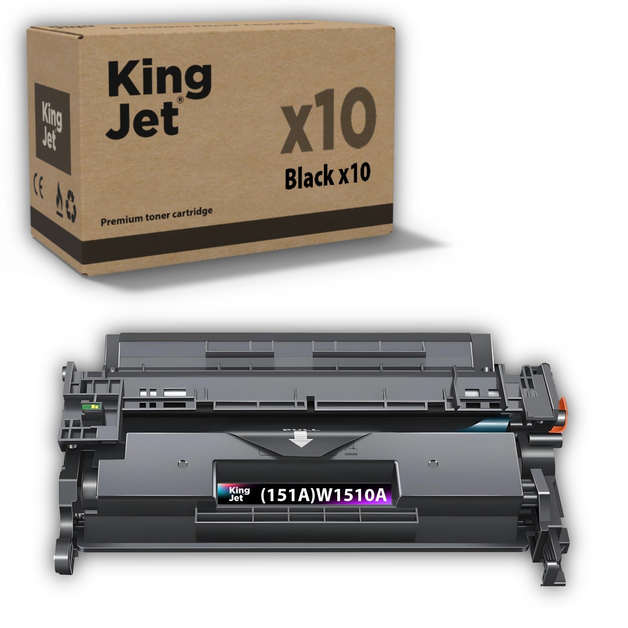 KingJET W1510A Uyumlu Çipli Siyah Standart Kapasiteli Toner Ana Görseli