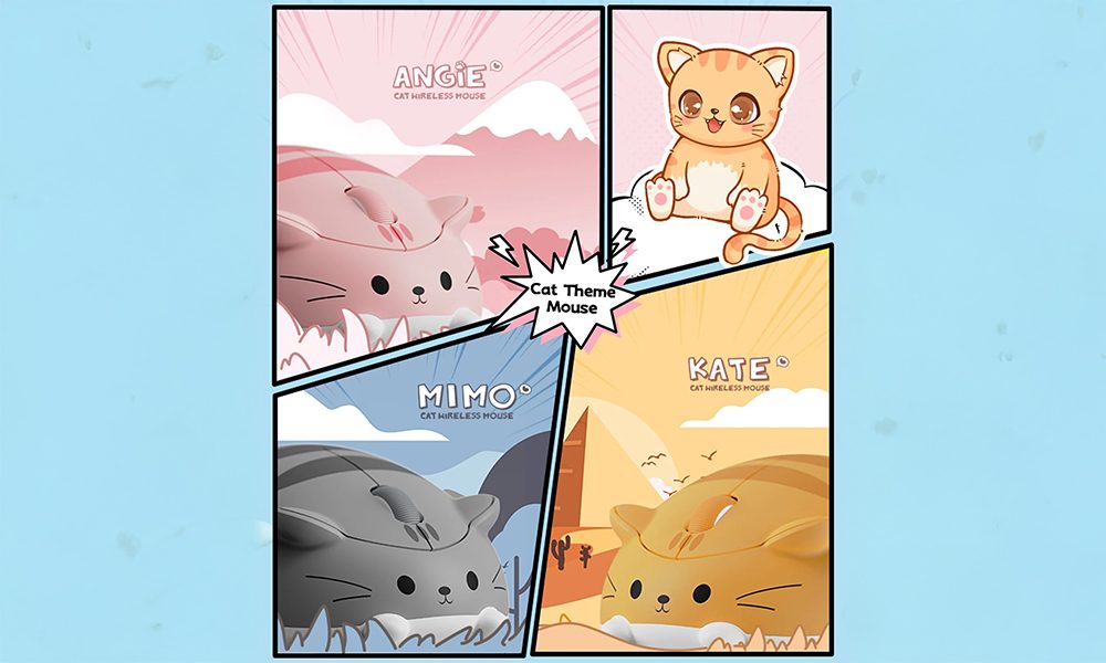 Akko Cat Theme Mouse