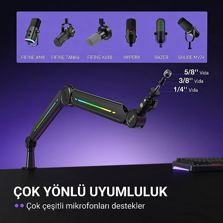Fifine BM66PRO Çok Yönlü Mikrofon Uyumluluğu